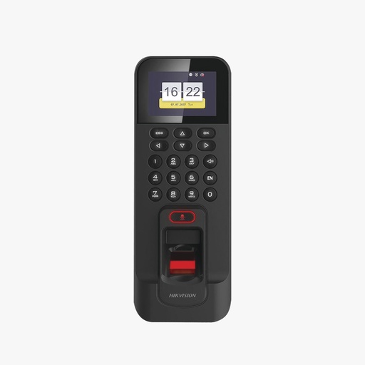 [DS-K1T804BMF] Biometrico Stand Alone con Lector de Proximidad MIFARE / 3,000 Huellas / TCP-IP / 150,000 Eventos / HIKVISION