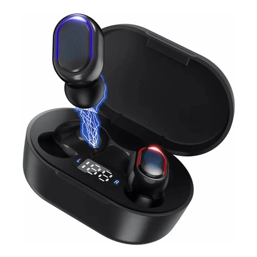 [AUT114BLACK] AUDIFONOS BLUETOOTH AUT114 NEGROS CON CARGA LCD AIRPODS TWS