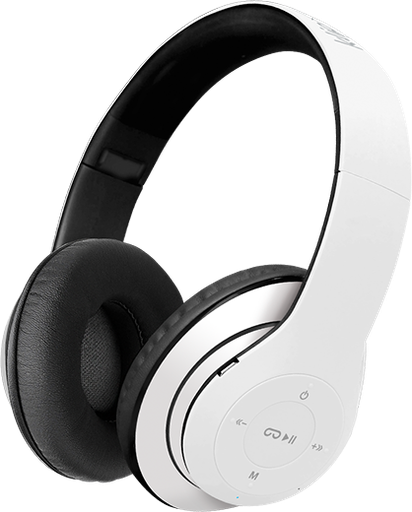 [KHS-628WH] AUDIFONOS DIADEMAS COMPACTAS BLUETOOTH CONTRARUIDO PLEGABLE BLANCOS