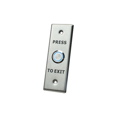[ACCESS40] BOTON DE SALIDA METALICO CON ARO ILUMINADO IP65