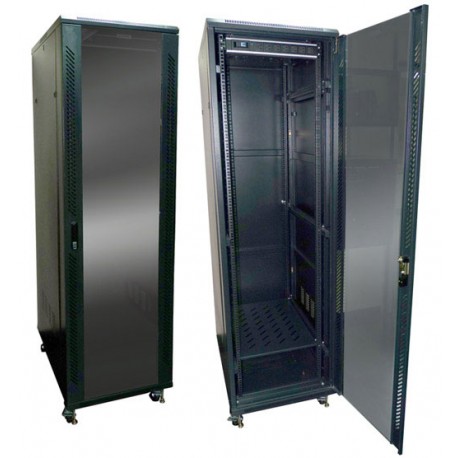 [GBP38RU60] GABINETE RACK DE PISO 180X60X60 METALICO NEGRO 38 RU ELECTROESTATICA