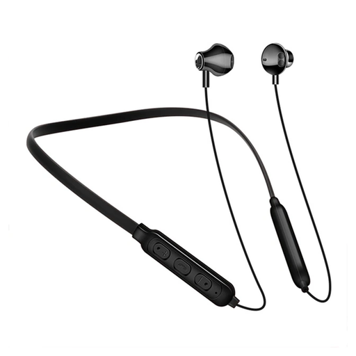 [2022449] AUDIFONOS INALAMBRICOS BLUETOOTH CUELLO NEGROS 5.0 HI-FI