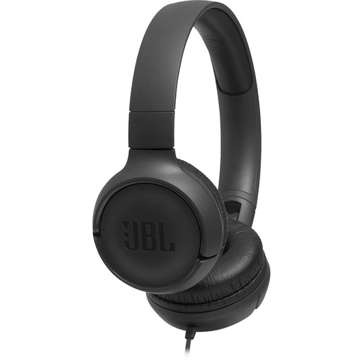 [JBLT500BLKAM] AUDIFONOS JBL T500 NEGROS CABLEADOS 3.5MM CONTRARUIDO