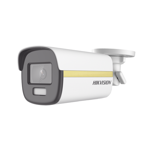 [DS-2CE12UF3T-E] Bala TURBOHD 4K/ Imagen a color 24/7 / Lente 3.6 mm / METAL / Luz Blanca 40 mts / Exterior IP67 / WDR 130 dB