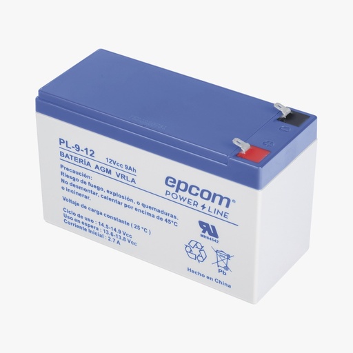 [PL912] BATERIA DE 12V 9 AMPERIOS TECNOLOGIA AGM ALARMAS