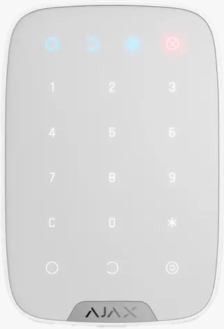 [21504.12.WH3] KEYPAD TECLADO TÁCTIL INALÁMBRICO AJAX (9NA) COLOR BLANCO