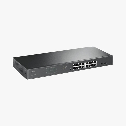 [TL-SG1218MPE] SWITCH EASY SMART JETSTREAM TPLINK DE 16 PUERTOS POE + RJ45 10/100 / 1000Mbps 2 RANURAS SFP