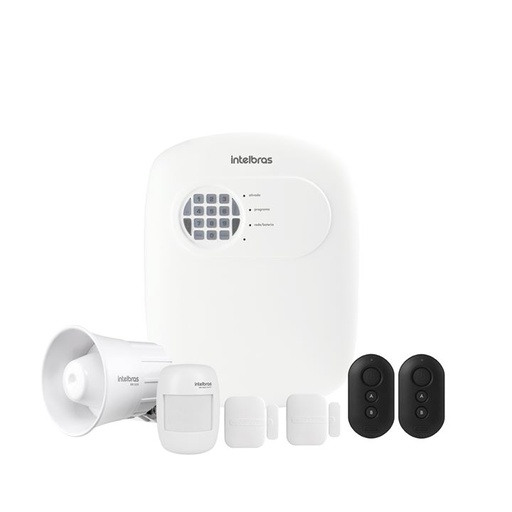 [ANM24NET] KIT DE ALARMA INTELBRAS PANEL + SIRENA + 1 SENSOR + 2 CONTROL + 2 CONTACTOS