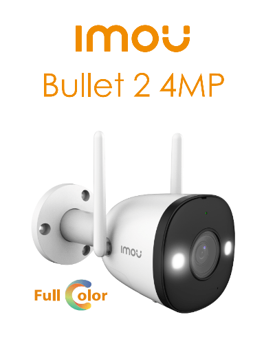 [IPC-F42FEN-D-0280B-IMOU] CAMARA IP TIPO BALA 4MP FULLCOLOR LENTE 2,8MM SPOTLIGHT DETECCION DE HUMANOS FLASH SIRENA IP67 WIFI