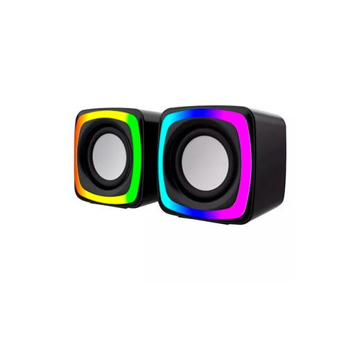 [C6] PARLANTE BLUETOOTH PARA PC 3.5MM USB JALTECH C6 LED RGB 8W
