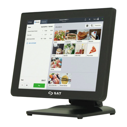[N150] POS AIO SAT N150 CORE I5 6TH (GEN) 4G/128GB P15 TOUCH C (C2P/USB) + WIFI	SAT N150 I56 4S128 WS