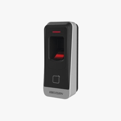 [DS-K1201AMF] Lector esclavo MIFARE IP65 / Huella Digital / Lector de Tarjetas de Mifare / RS-485 / Interior y Exterior / Requiere panel de la serie DS-K2600