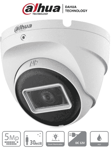 [DH-HAC-T2A51N-U-0280B-S2] CAMARA 4 EN 1 1/2,7" CMOS 5MP@25FPS TIPO DOMO METALICO 2,8MM FOV 106° DWDR IR 20M IP67