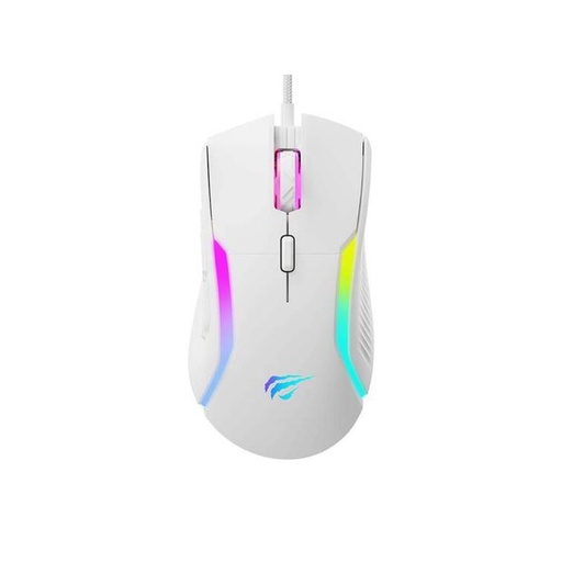 [MS1033] MOUSE GAMER RGB 8000DPI USB HAVIT MS1033 BLANCO GAMER 9 BOTONES