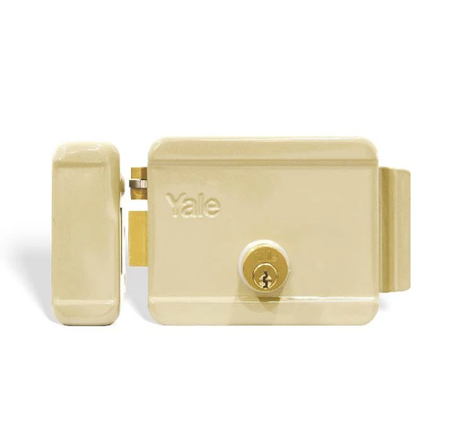 [YALEKIT2] CERRADURA ELECTRONICA CHAPA YALE BEIGE METALICO IZQUIERDA