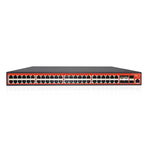 [WI-PCMS554F-L3] SWITCH DE 48 PUERTOS POE CAPA 3 POE 370W DETECCION ONVIF
