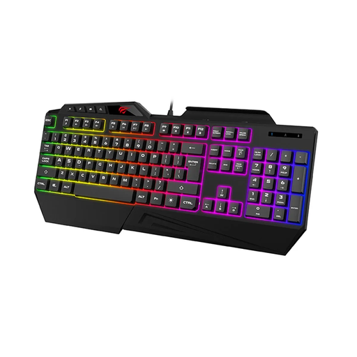 [KB488L] TECLADO GAMER RETROILUMINADO MEMBRANA HAVIT NEGRO USB