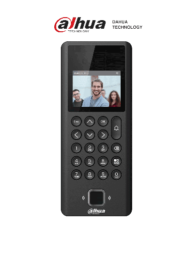 [DHI-ASI3204E-W] CONTROL DE ACCESO FACIAL HUELLA TARJETA Y CLAVE SOPORTA ESCLAVO WIFI P2P APP DAHUA