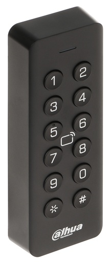 [DHI-ASR2101H-D] LECTORA DE ESCLAVO DE TARJETAS Y CONTRASEÑAS DAHUA RS-485 WIEGAND 34 IP66