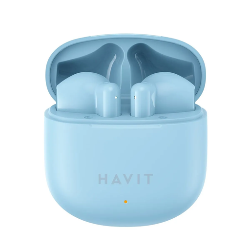 [TW976] AUDIFONOS IN-EAR AZUL HAVIT TW976 BLUETOOTH TIPO C 300MAH ESTUCHE  5 HORAS