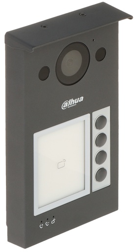[DHI-VTO3311Q-WP] VIDEO PORTERO INTERCOMUNICADOR IP ALUMINIO 2MP 4 BOTONES IP65, IK08 12VDC POE SIP DAHUA