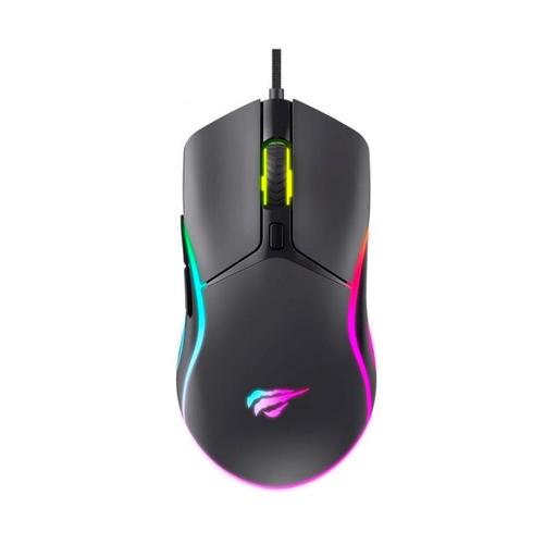 [HV-MS1029] MOUSE GAMER RGB RETROILUMINADO 7200DPI 6 BOTONES USB NEGRO HAVIT