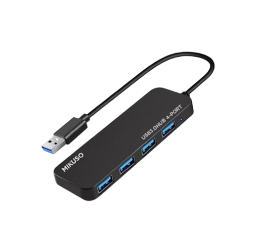 [HUB-010] HUB DE 4 PUERTOS 3.0 PARA DISPOSITIVO USB 30CM DE LARGO CABLE PRO