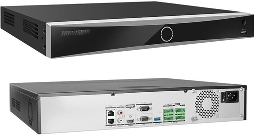 [DS-7732NXI-K4] NVR DE 32 CANALES HIKVISION 12 MEGAPIXEL 4K ACUSENSE 4 BAHIAS DISCO HDMI 4K 256MBPS