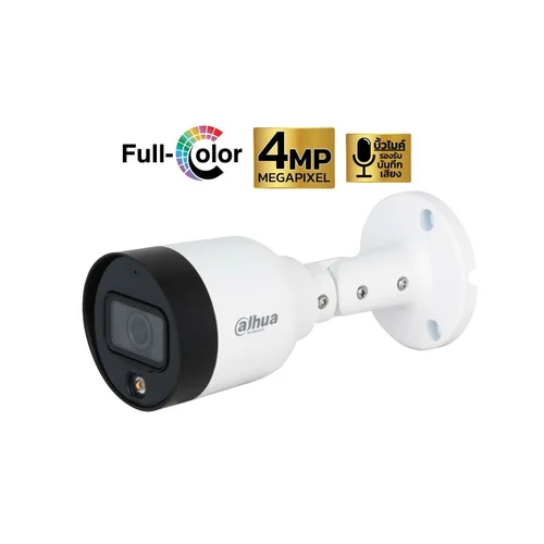 [DH-IPC-HFW1439S1P-A-IL-0280B-S6] CAMARA DE SEGURIDAD IP BALA 4 MEGAPIXELES DAHUA FULL COLOR 2.8M 30M IP67 MICROFONO SEMI METALICA POE