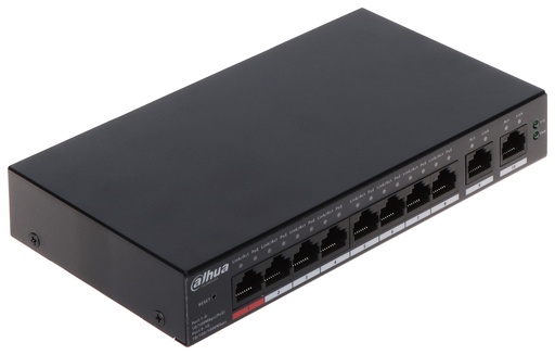 [CS4010-8ET-110] SWITCH DAHUA DE 10 PUERTOS ADMINISTABLE NUBE 8 PUERTOS POE 10/100 Y 2 PUERTOS 10/100/1000