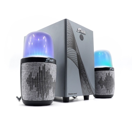 [J5215] PARLANTE TEATRO EN CASA BLUETOOTH 2.1 49W PC LED RGB USB FM CONTROL REMOTO