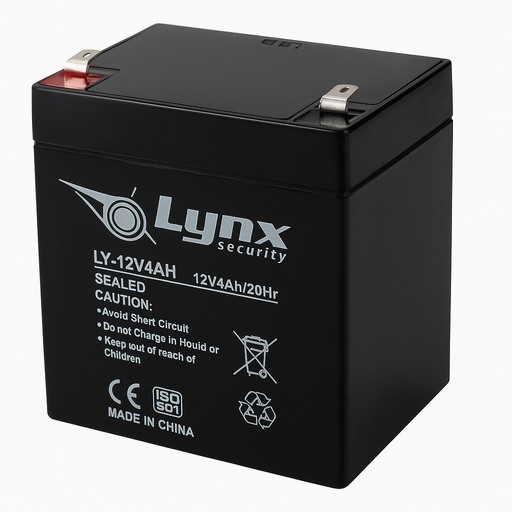 [LY-12V4AH] BATERIA CARGA SECA 12V 4AMP AMPERIOS NEGRA CCTV ALARMA UPS