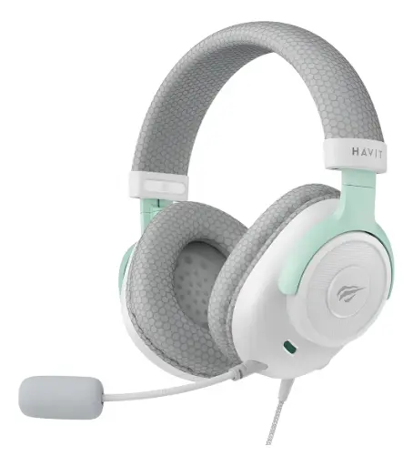 [H2230E] AUDIFONOS DIADEMA GAMER BLANCO CABLEADA 3.5MM XBOX PS5 PS4 50MM
