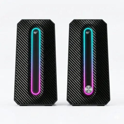 [SK216] PARLANTES GAMER RGB PARA PC 3.5MM 10W USB SONIDO NITIDO