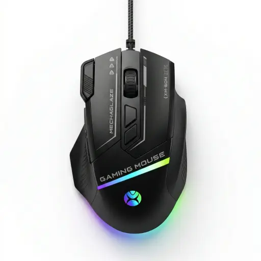 [XM-60] MOUSE GAMER RGB 7200DPI 8 BOTONES USB 1.5 METROS 