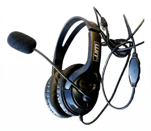 [AG-180] DIADEMA AUDIFONOS DOBLE JACK 3.5MM PARA PC MICROFONO COMODOS CALL CENTER