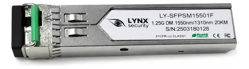 [LY-SFP] PAR DE TRANSCEPTORES SIMPLEX 1 HILO LYNX MONOMODO SFP 1310/1550 LC 20KM 
