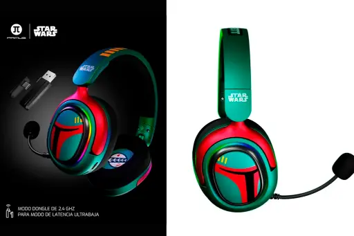 [PBH-S380BF] AUDIFONOS GAMER STAR WARS INALAMBRICOS BLUETOOTH RECARGABLE 3.5MM AUX MICROFONO