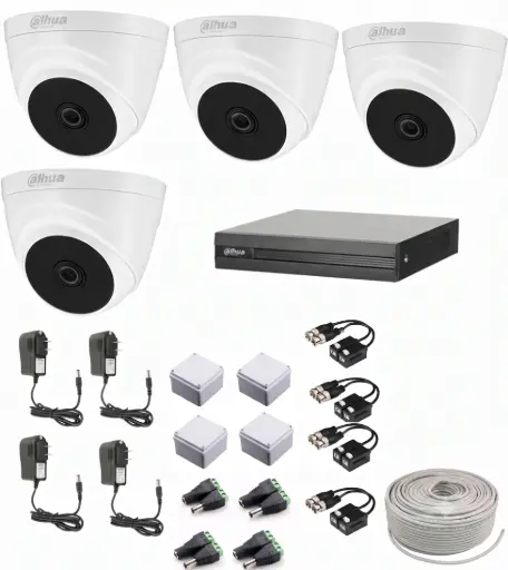 [kit5mp-444] KIT DE 4 CAMARAS DE SEGURIDAD 5MP ULTRA HD DAHUA CCTV 