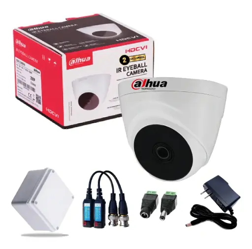 [KIT1T1A21N] KIT DE CAMARA DOMO DAHUA 1080P FULL HD DAHUA CON ACCESORIOS PARA INSTALACION