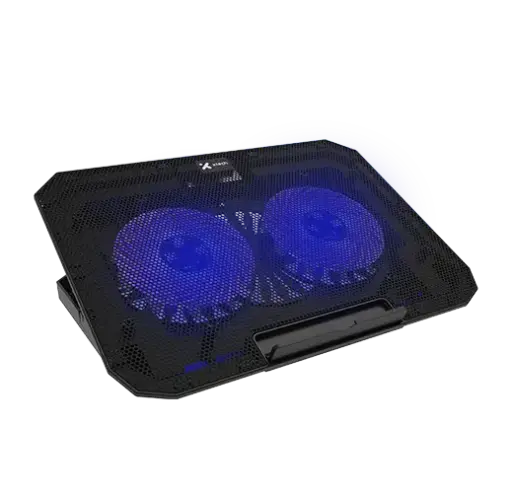 [XTA-156] BASE REFRIGERANTE GAMER USB PORTATIL 2 VENTILADORES RGB 15,6 PULGADAS